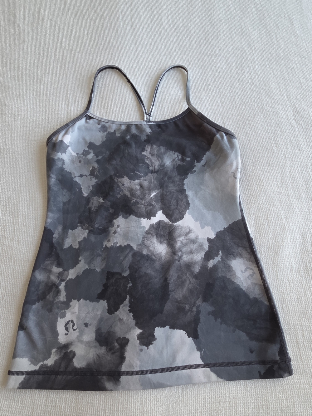 lululemon athletica Gray Tie-Dye Strappy Tank